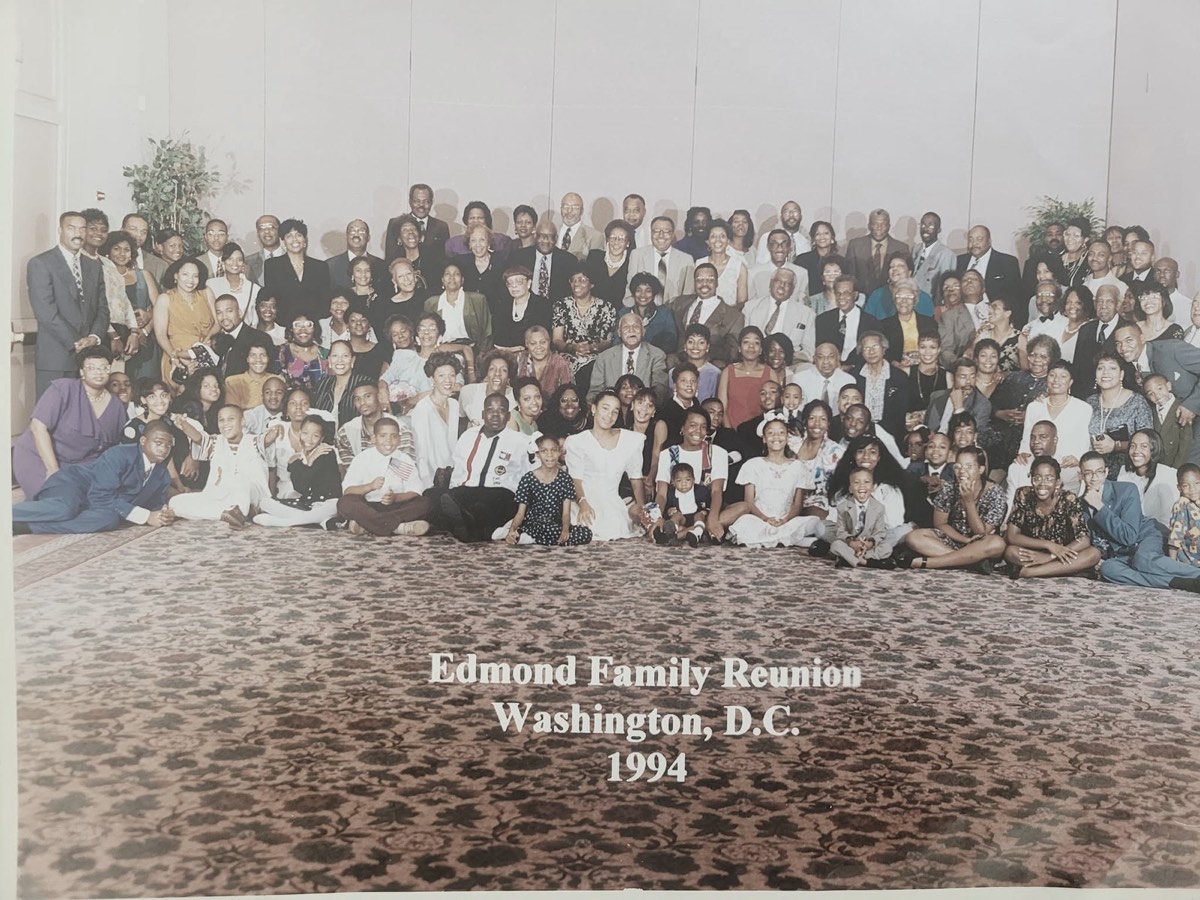 Members of the Edmond family gathered at the 1994 Edmond Family Reunion in Washington, D.C.
